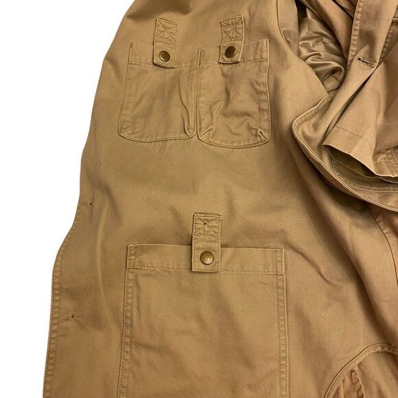Duluth Trading Company Khaki 11 Pocket Tactical Coat Vintage 2000s  Mens Size‎ L - Picture 11 of 16